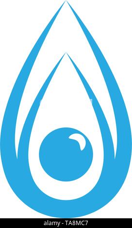 water drop icon vector illustration design template Stock Vector