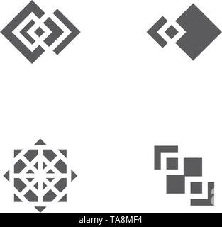 square icon vector illustration design template Stock Vector