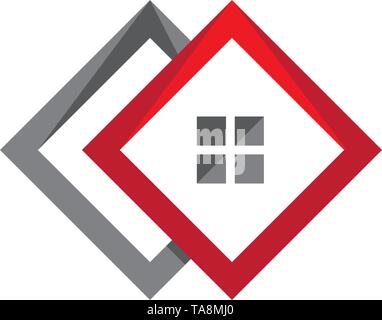 Real Estate , Property and Construction Logo design Stock Vector