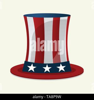 Uncle Sam Hat vector illustration Stock Vector