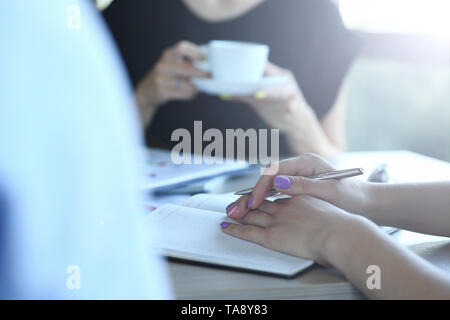 Work process in office Stock Photo