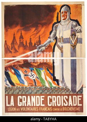 Fascisme - Page 12 A-french-propaganda-poster-la-grande-croisade-of-the-lvf-zweiteilig-farbige-darstellung-marschierender-soldaten-mit-den-fahnen-finnlands-belgiens-spaniens-frankreichs-des-deutschen-reichs-italiens-ungarns-und-schwedens-vor-der-silhouette-einer-brennenden-stadt-und-berhht-durch-einen-mittelalterlichen-ritter-mit-dem-emblem-der-lvf-auf-dem-schild-darunter-auf-franzsisch-la-grande-croisade-legion-des-volontaires-francais-contre-le-bolchevisme-am-unterrand-rfrence-lvf-no-189-imprimerie-spciale-de-la-lvf-paris-1942-gefaltet-kleine-einrisse-editorial-use-only-ta8yha