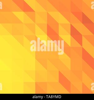 Yellow vector abstract textured polygonal background triangle pattern for background with copy space Stock Vector