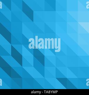 Blue vector abstract textured polygonal background triangle pattern for background with copy space Stock Vector