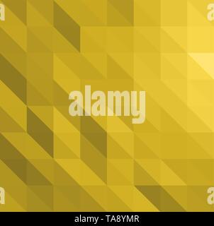 Yellow vector abstract textured polygonal background triangle pattern for background with copy space Stock Vector