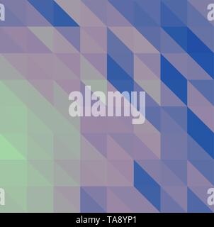 Blue green vector abstract textured polygonal background triangle pattern for background with copy space Stock Vector