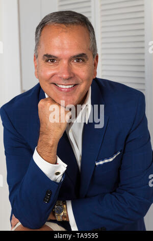 Confident Businessman Portrait, Looking at Camera, USA Stock Photo