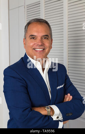Confident Businessman Portrait, Looking at Camera, USA Stock Photo