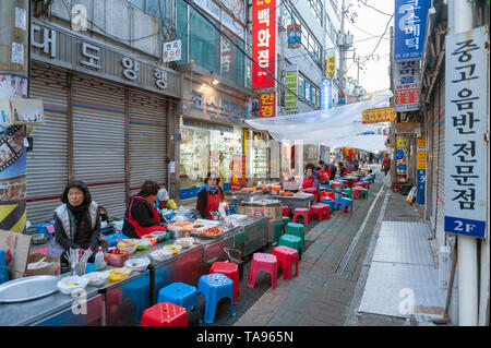 Gukje Market or Nampodong International Market is a market in Sinchang ...