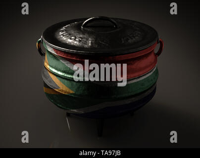 https://l450v.alamy.com/450v/ta97jb/a-regular-cast-iron-potjie-and-lid-with-the-south-african-flag-painted-on-the-side-on-an-isolated-background-3d-render-ta97jb.jpg