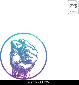 labour freedom logo icon vector abstract design element isolated Stock Vector