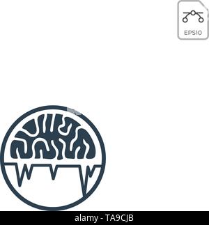 brain logo design for health care business vector icon Stock Vector