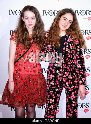 Jenny Hollingworth and Rosa Walton during the Annual Ivor Novello Songwriting Awards at Grosvenor House in London. Stock Photo