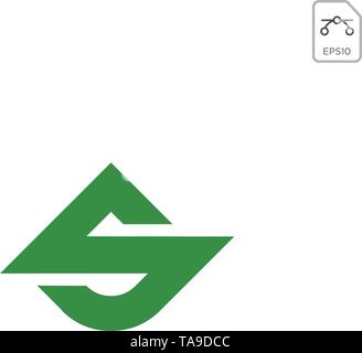 Shield Secure Safe with Initial S logo design inspiration - vector Stock Vector