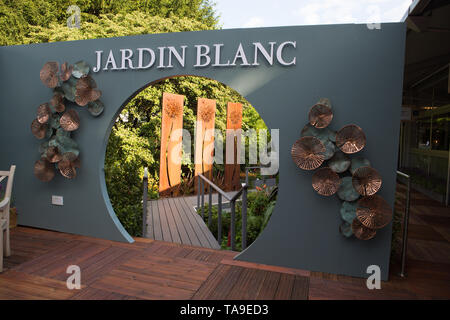 Jardin Blanc entrance Stock Photo