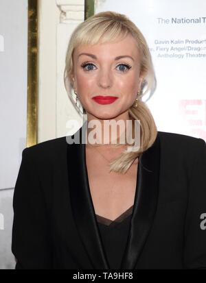 London, UK. 22nd May, 2019. Helen George at The Lehman Trilogy Press Night at the Piccadilly Theatre, Piccadilly Circus Credit: SOPA Images Limited/Alamy Live News Stock Photo