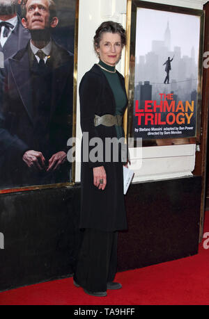 London, UK. 22nd May, 2019. Dame Harriet Walter at The Lehman Trilogy Press Night at the Piccadilly Theatre, Piccadilly Circus Credit: SOPA Images Limited/Alamy Live News Stock Photo