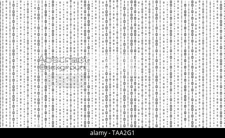 Vector streaming binary code on white background Stock Vector Image ...
