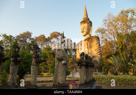 NONG KHAI, THAILAND, JANUARY 27, 2019 - Sala Keo Kou Temple, Nong Khai, Thailand, Asia Stock Photo