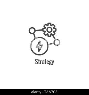 New Business Process Icon -Strategy phase Stock Vector