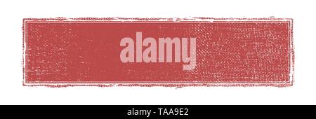 Abstract Grunge Decorative banner isolated template. Distress Empty frame background rectangle advertising aging element. Wide panoramic border grainy Stock Vector