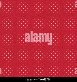 Seamless abstract polka dot shapes on red background for fabric, wallpaper, tablecloths, prints and designs. The EPS file (vector) has a pattern that  Stock Vector