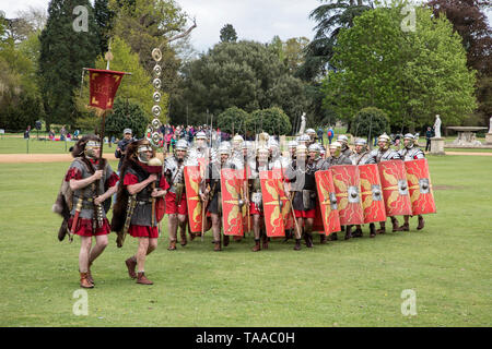 Ermine Street Guard show Imperial Roman Army at Wrest Park, England Stock Photo