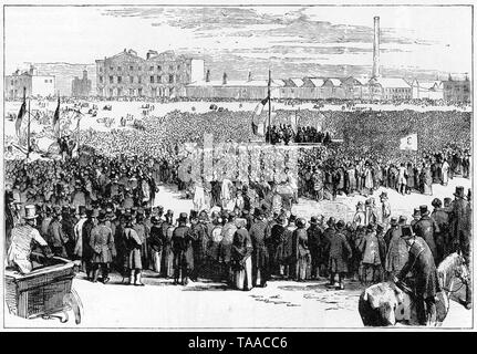 The Chartist Demonstration on Kennington Common, 1848, (1900).Artist ...