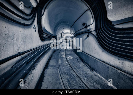 The Maginot Line, Ligne Maginot-Four a Chaux (Alsace-France) World War History Stock Photo