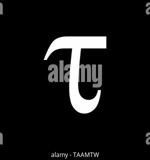 Tau greek letter, Tau symbol vector illustration Stock Vector Image ...