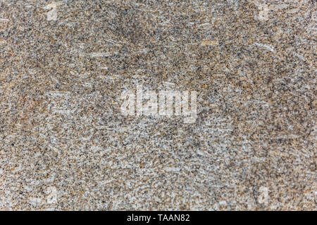 Detailed view of the typical texture of the granite stone, with detail of the various minerals in its composition of the stone Stock Photo