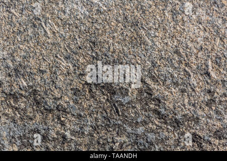 Detailed view of the typical texture of the granite stone, with detail of the various minerals in its composition of the stone Stock Photo