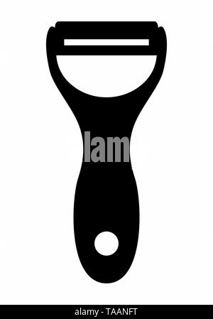 Peeler dark silhouette Stock Vector