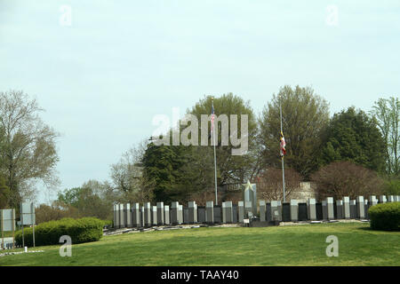 Maryland World War II Memorial near Annapolis, MD, USA Stock Photo