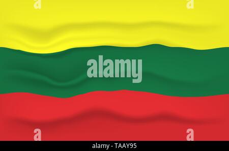 Flag of Lithuania Stock Vector