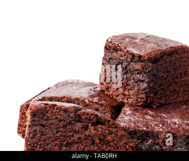 isolated brownies Stock Photo