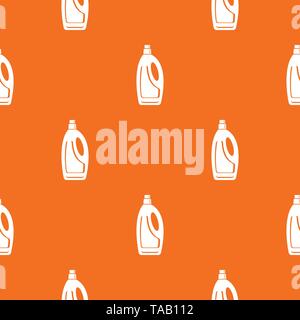 Detergent bottle pattern vector orange Stock Vector