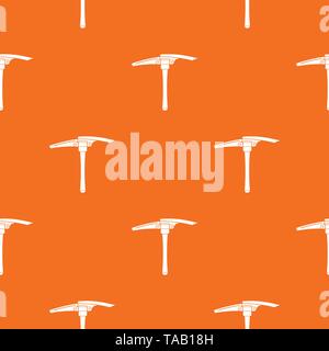 Hoe pattern vector orange Stock Vector
