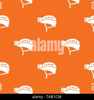 Helmet pattern vector orange Stock Vector