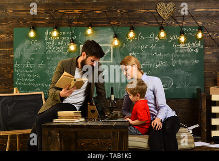 International student making individual online testing, Teacher creates sense of community and belonging in the classroom, Great teachers find out Stock Photo