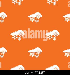 Snowflake pattern vector orange Stock Vector