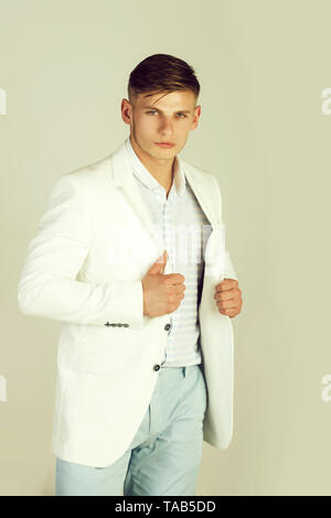 Man wearing casual suit Stock Photo