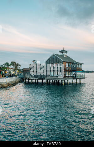 The San Diego Pier Cafe, at Seaport Village, in San Diego, California Stock Photo