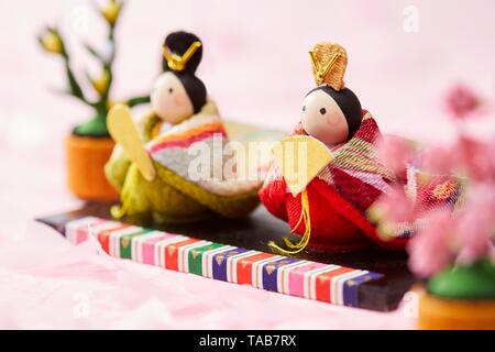 Japanese Hina dolls Stock Photo