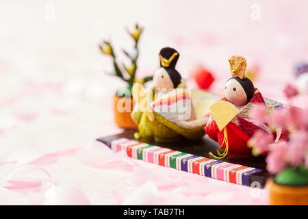 Japanese Hina dolls Stock Photo