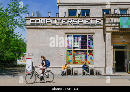 Computer game museum, Karl's Marx avenue, Friedrich's grove, Berlin, Germany, Computerspielemuseum, Karl-Marx-Allee, Friedrichshain, Deutschland Stock Photo