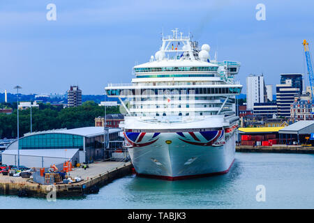 SOUTHAMPTON, ENGLAND - September 18, 2016: P O Cruises is a British cruise line based at Carnival House in Southampton, England, operated by Carnival  Stock Photo