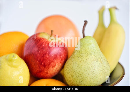 Mixed Fruit Bowl Stock Photo