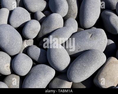 Close up of pebbles on the beach at Westward Ho!, Devon, UK Stock Photo