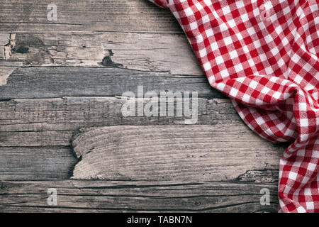 checkered fabric red Stock Photo
